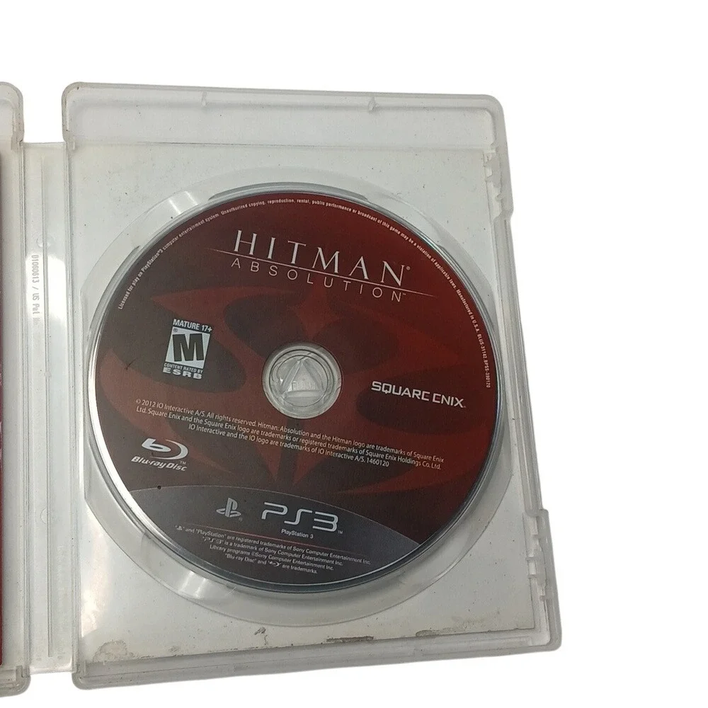 Square Enix Hitman Absolution‎ PS3 OS Red Stealth Action Agent 47 Complete